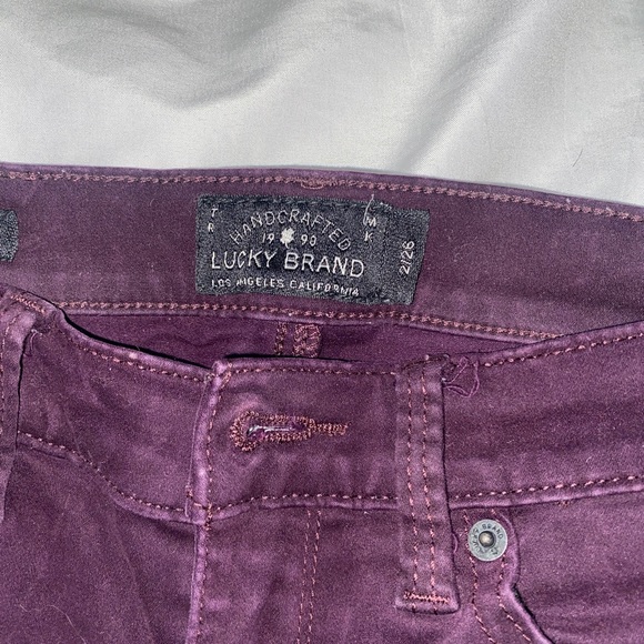 Maroon Lucky Brand Brooke legging jean in great condition - Picture 2 of 3